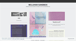 Desktop Screenshot of mcluhansandbox.wordpress.com