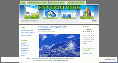 Desktop Screenshot of envirothink.wordpress.com