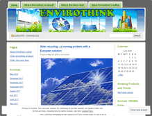 Tablet Screenshot of envirothink.wordpress.com