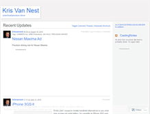 Tablet Screenshot of krisvannest.wordpress.com