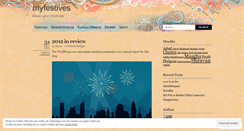 Desktop Screenshot of myfestives.wordpress.com