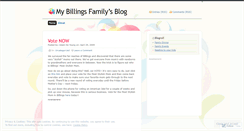 Desktop Screenshot of mybillingsfamily.wordpress.com