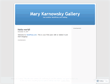 Tablet Screenshot of mkgallery.wordpress.com
