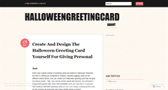 Desktop Screenshot of halloweengreetingcard.wordpress.com