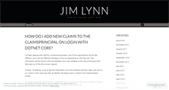 Desktop Screenshot of jimlynn.wordpress.com