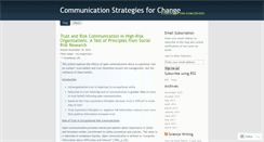 Desktop Screenshot of communicationstrategies.wordpress.com