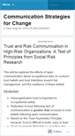 Mobile Screenshot of communicationstrategies.wordpress.com