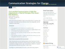 Tablet Screenshot of communicationstrategies.wordpress.com