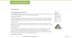 Desktop Screenshot of compteepargnelogement.wordpress.com