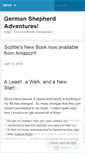 Mobile Screenshot of germanshepherdadventures.wordpress.com