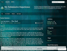 Tablet Screenshot of mysubmissiveexperience.wordpress.com