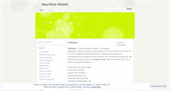 Desktop Screenshot of mauritiushotele.wordpress.com