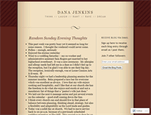 Tablet Screenshot of danajenkins.wordpress.com