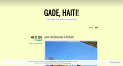 Desktop Screenshot of gadehaiti.wordpress.com