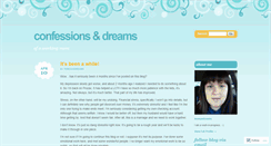 Desktop Screenshot of confessionsdreams.wordpress.com