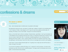 Tablet Screenshot of confessionsdreams.wordpress.com