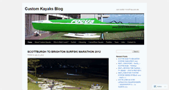 Desktop Screenshot of customkayaksblog.wordpress.com