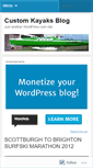 Mobile Screenshot of customkayaksblog.wordpress.com