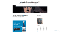 Desktop Screenshot of charliesheenwannabe.wordpress.com