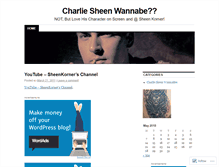 Tablet Screenshot of charliesheenwannabe.wordpress.com