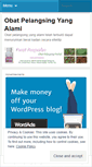 Mobile Screenshot of obatpelangsingyangalami.wordpress.com