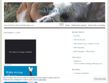 Tablet Screenshot of eskimokiss.wordpress.com