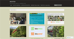 Desktop Screenshot of biozotea.wordpress.com