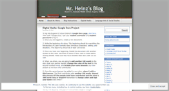 Desktop Screenshot of mrheinz.wordpress.com