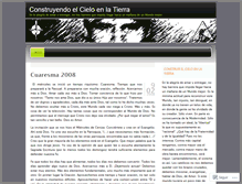 Tablet Screenshot of construyendoelcieloenlatierra.wordpress.com