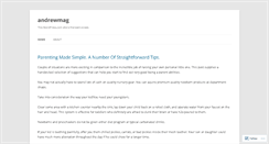 Desktop Screenshot of andrewmag.wordpress.com