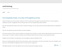 Tablet Screenshot of andrewmag.wordpress.com