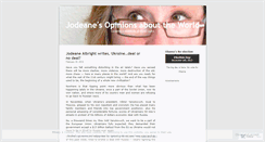 Desktop Screenshot of jodeanesopinions.wordpress.com