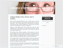 Tablet Screenshot of jodeanesopinions.wordpress.com