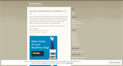 Desktop Screenshot of musicalshades.wordpress.com