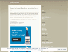 Tablet Screenshot of musicalshades.wordpress.com
