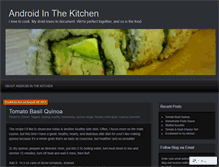 Tablet Screenshot of androidinthekitchen.wordpress.com