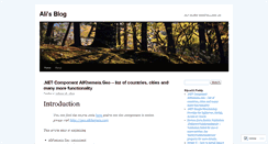 Desktop Screenshot of aliiraza.wordpress.com