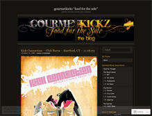 Tablet Screenshot of gourmetkickz.wordpress.com