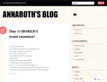 Tablet Screenshot of annaroth.wordpress.com