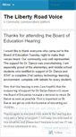 Mobile Screenshot of libertyroadcommunity.wordpress.com