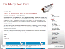 Tablet Screenshot of libertyroadcommunity.wordpress.com