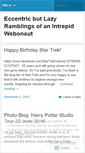 Mobile Screenshot of eccentricbutlazy.wordpress.com