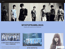 Tablet Screenshot of mykpopramblings.wordpress.com