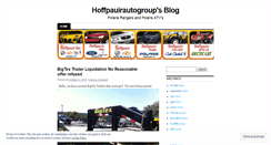 Desktop Screenshot of hoffpauirautogroup.wordpress.com