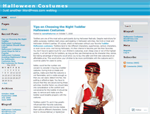Tablet Screenshot of costumeforhalloween.wordpress.com