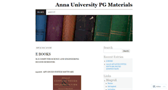 Desktop Screenshot of annaunivpgmaterials.wordpress.com