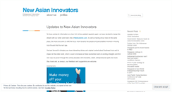 Desktop Screenshot of newasianinnovators.wordpress.com