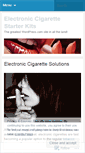 Mobile Screenshot of electroniccigarettestarterkits.wordpress.com