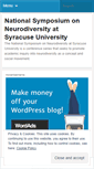 Mobile Screenshot of neurodiversitysymposium.wordpress.com