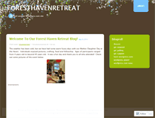 Tablet Screenshot of foresthavenretreat.wordpress.com